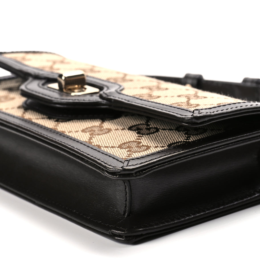 Gucci Monogram Mini Luce Shoulder Bag  Beige Ebony Image 8