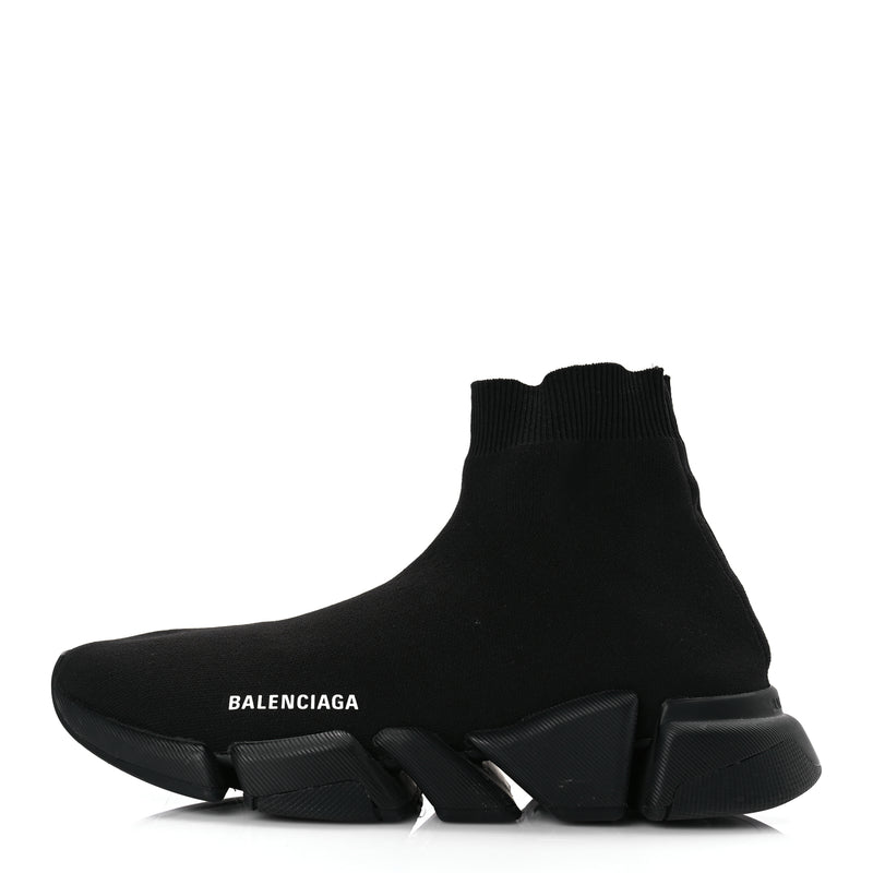  Balenciaga Technical 3D Recycled Knit Mens Speed 2.0 Sneakers Monocolor 43 Black