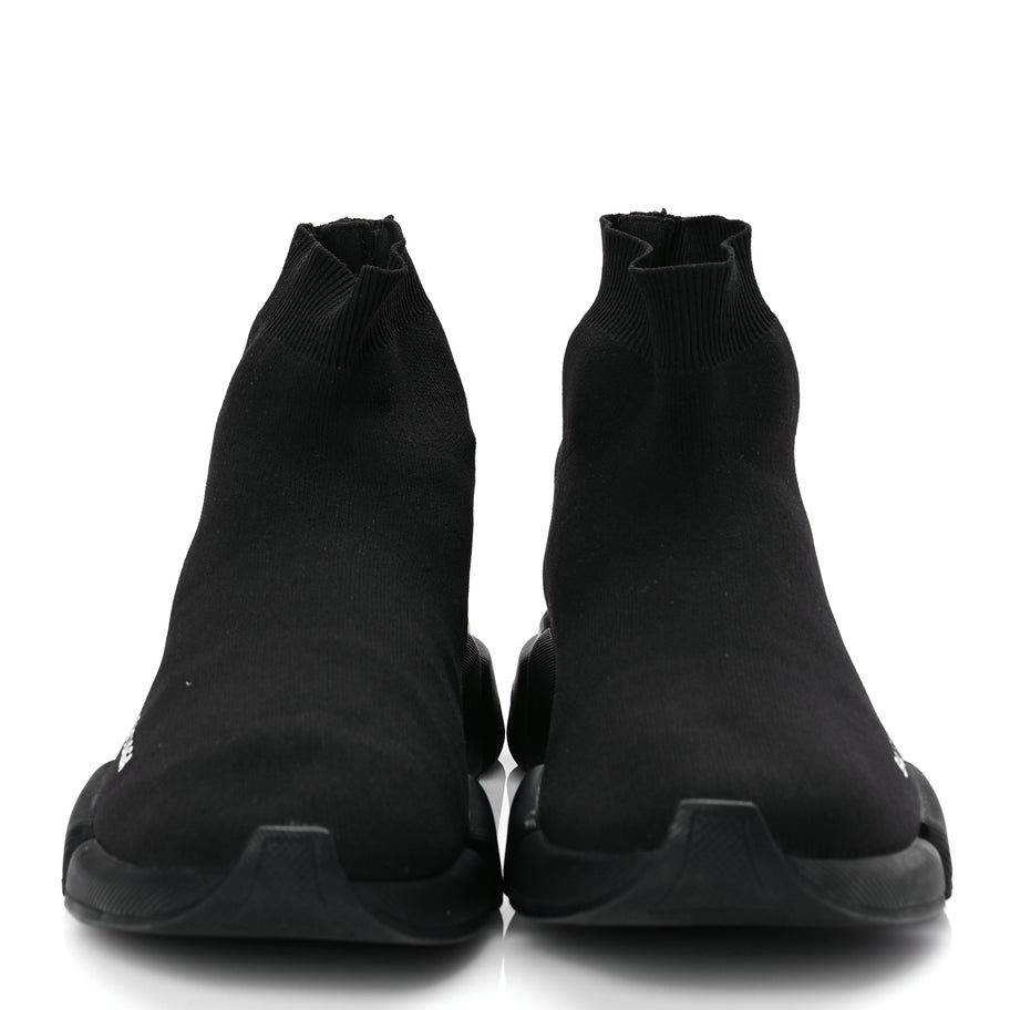 Balenciaga Technical 3D Recycled Knit Mens Speed 2.0 Sneakers Monocolor 43 Black Image 3