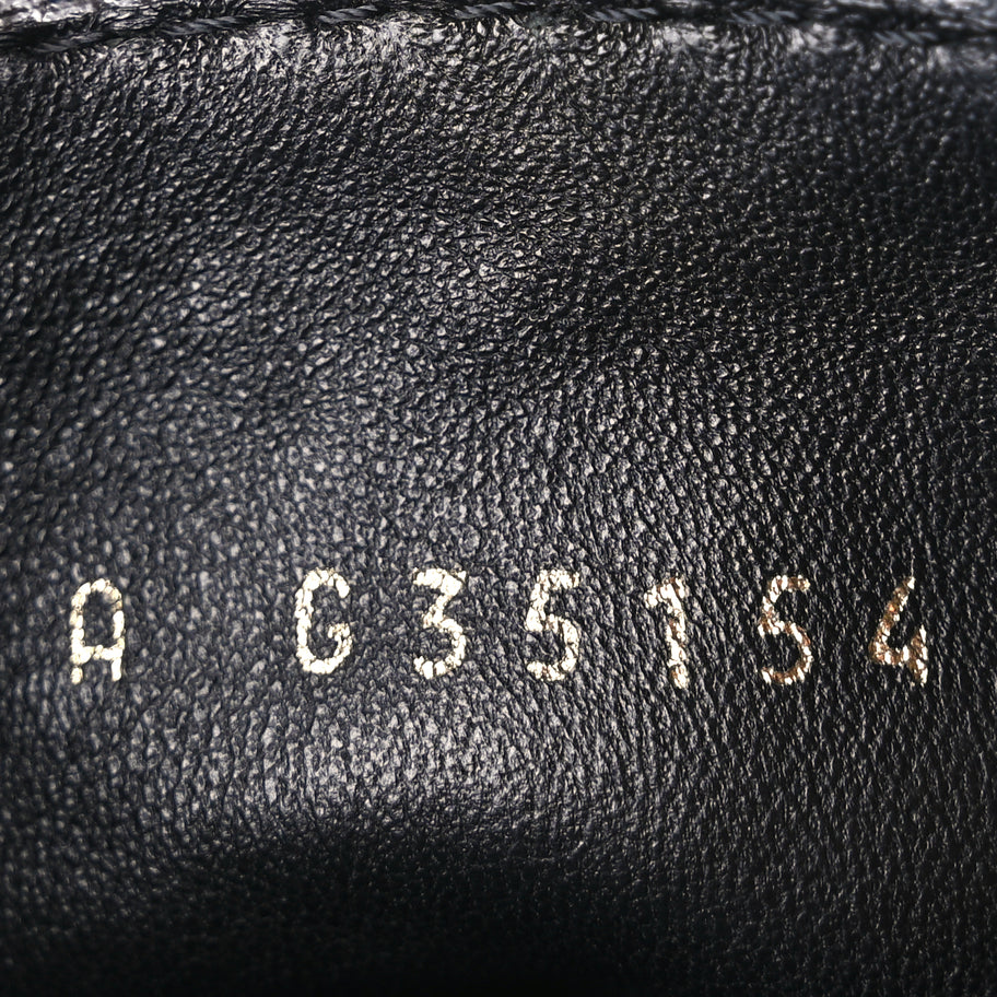 Chanel Shiny Calfskin Velvet Pearl Combat Short Boots  Black Image 9