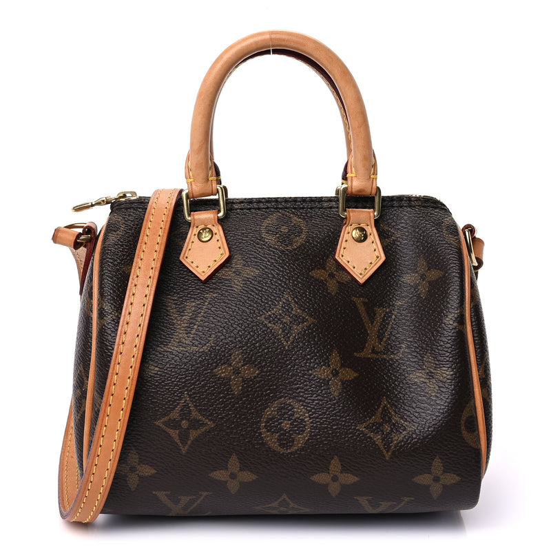  Louis Vuitton Monogram Nano Speedy Bandouliere