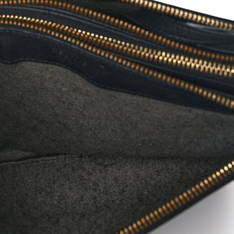 Celine Lambskin Small Trio Crossbody Bag Black Image 4