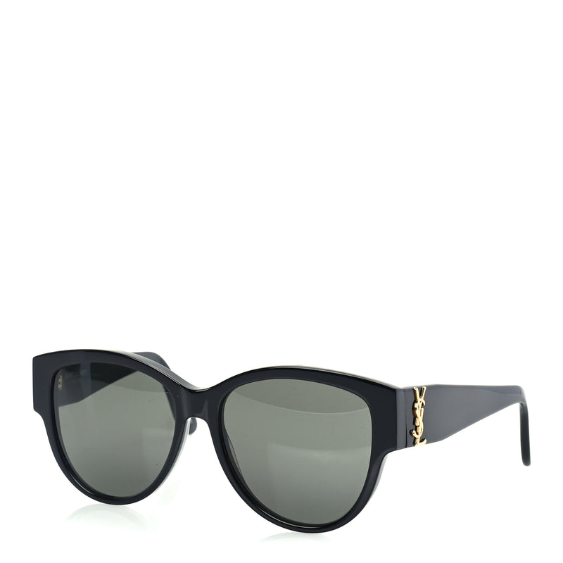  Saint Laurent Acetate Cateye Sunglasses SL M95 F  Black