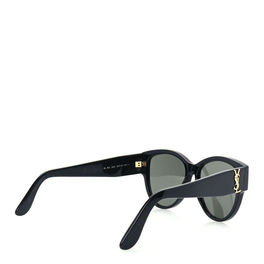 Saint Laurent Acetate Cateye Sunglasses SL M95 F  Black Image 4