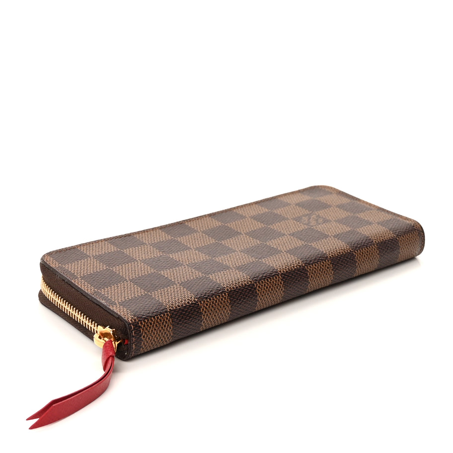 Louis Vuitton Damier Ebene Clemence Wallet Cherry Image 3