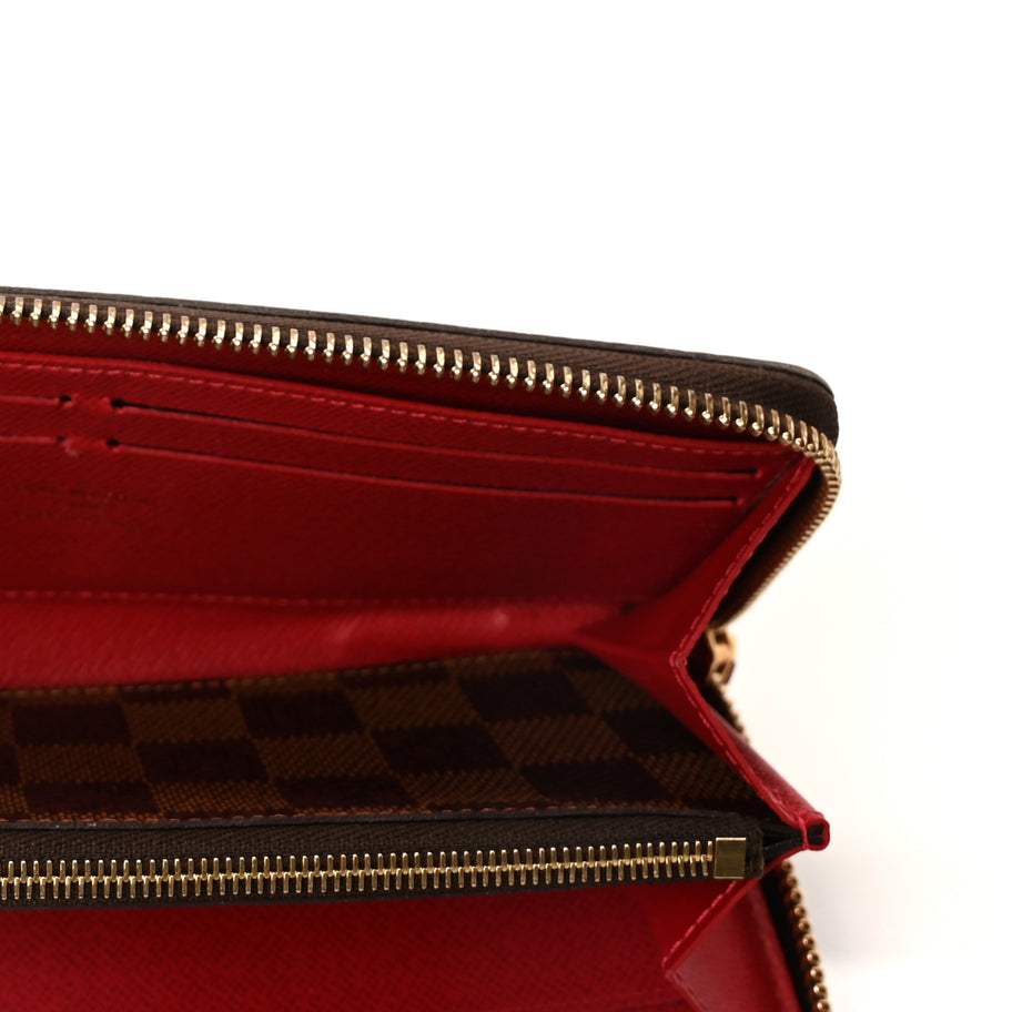Louis Vuitton Damier Ebene Clemence Wallet Cherry Image 4