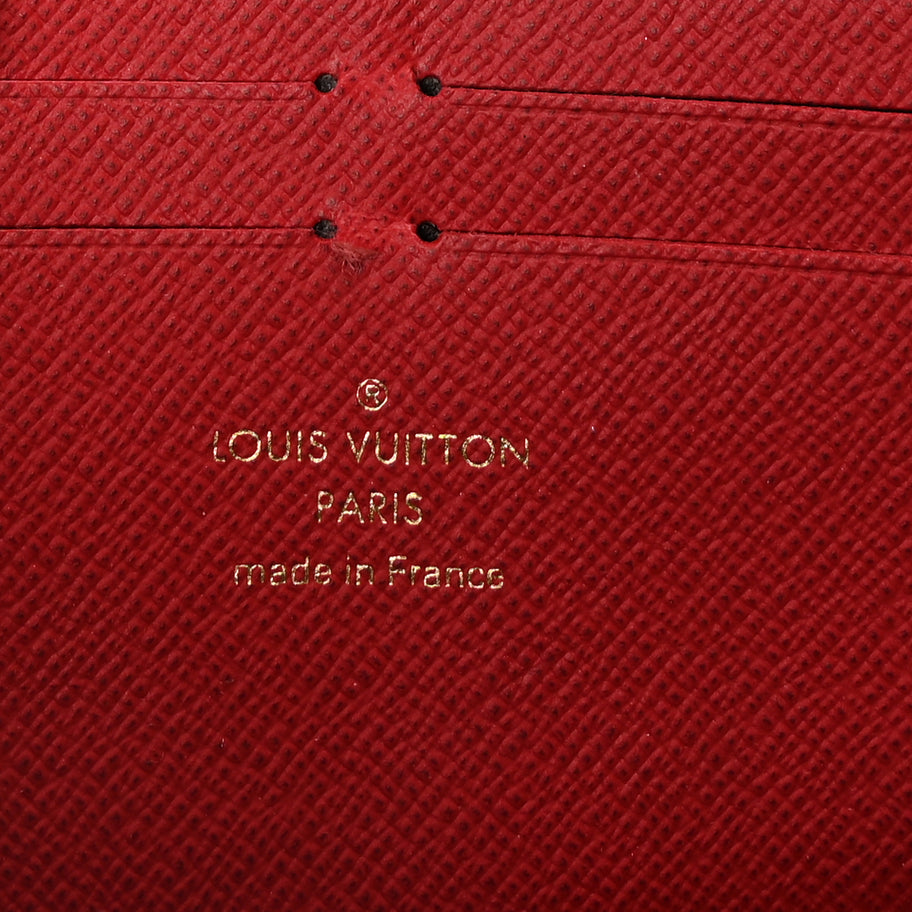 Louis Vuitton Damier Ebene Clemence Wallet Cherry Image 5