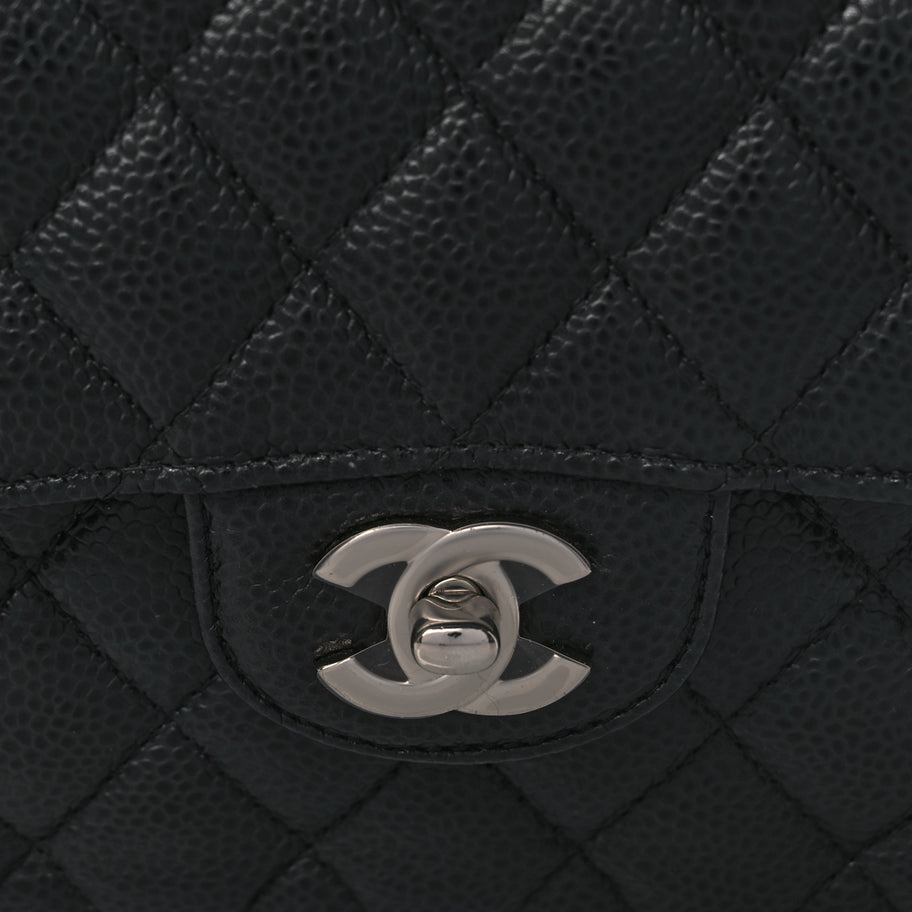 Chanel Caviar Quilted Small Double Flap Black Image 6