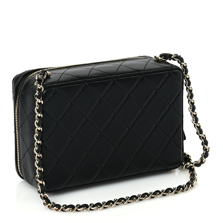Chanel Lambskin Quilted Coco Click Bag Black Image 2