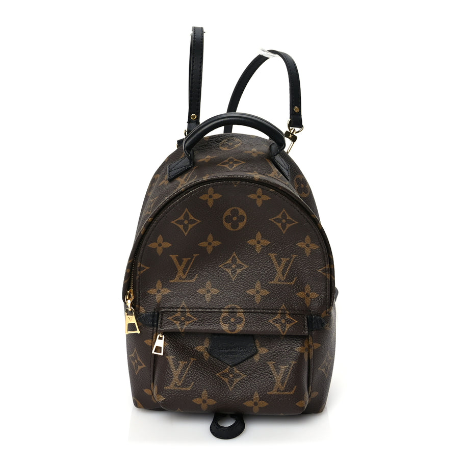 Louis Vuitton Monogram Palm Springs Backpack Mini Black Image 1