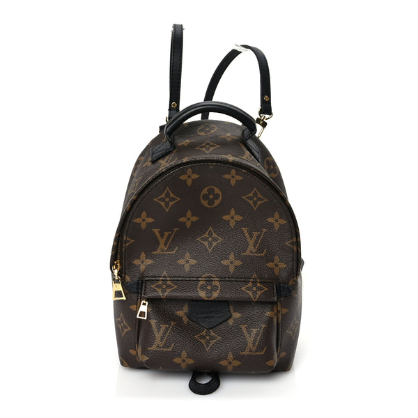 Louis Vuitton Monogram Palm Springs Backpack Mini Black