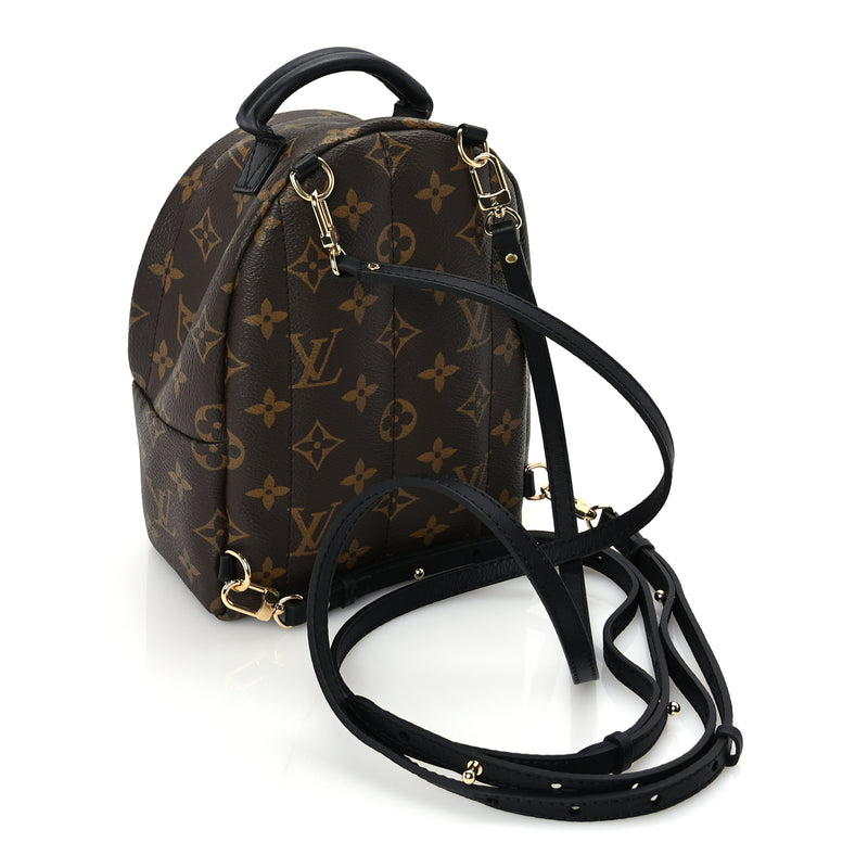  Louis Vuitton Monogram Palm Springs Backpack Mini Black