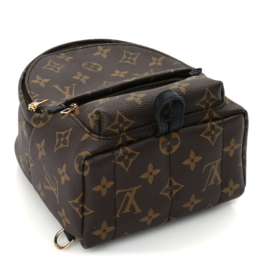 Louis Vuitton Monogram Palm Springs Backpack Mini Black Image 3
