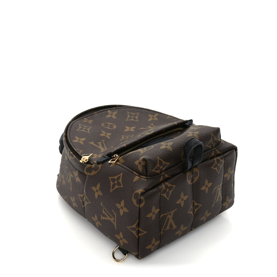 Louis Vuitton Monogram Palm Springs Backpack Mini Black Image 7