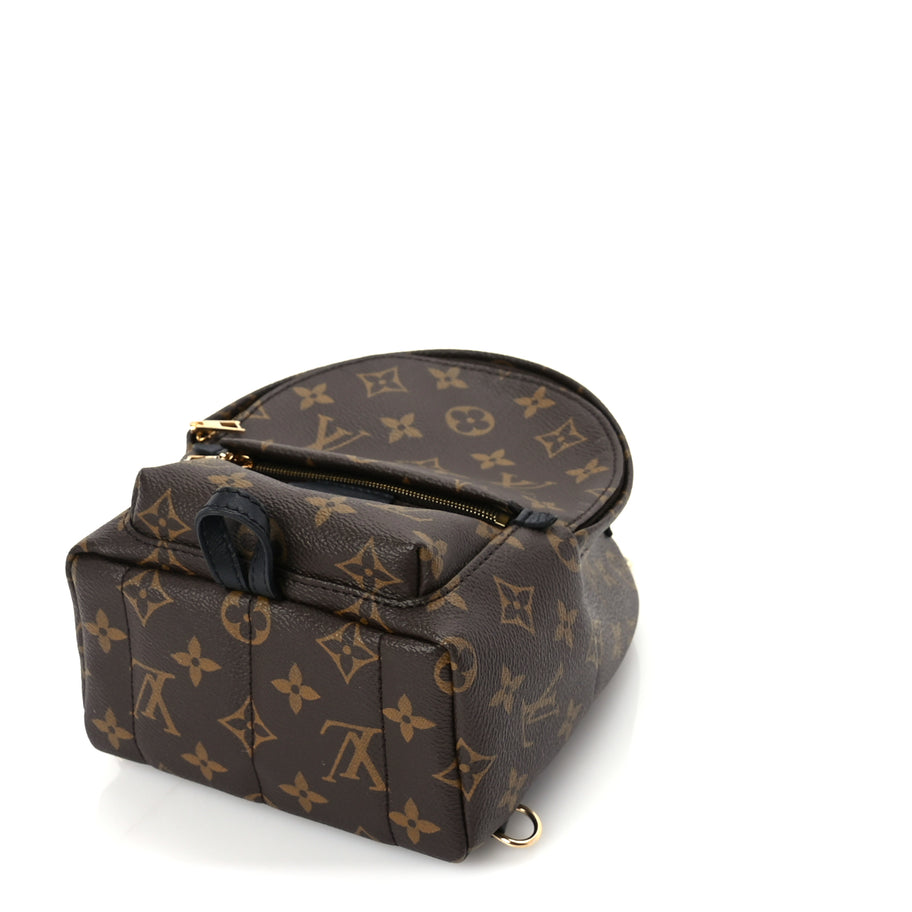 Louis Vuitton Monogram Palm Springs Backpack Mini Black Image 8