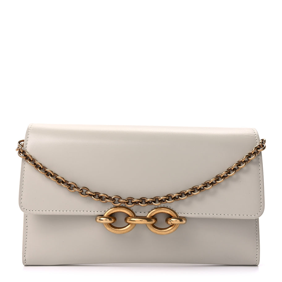 Saint Laurent Smooth Calfskin Le Maillon Chain Wallet  Crema Soft Image 1