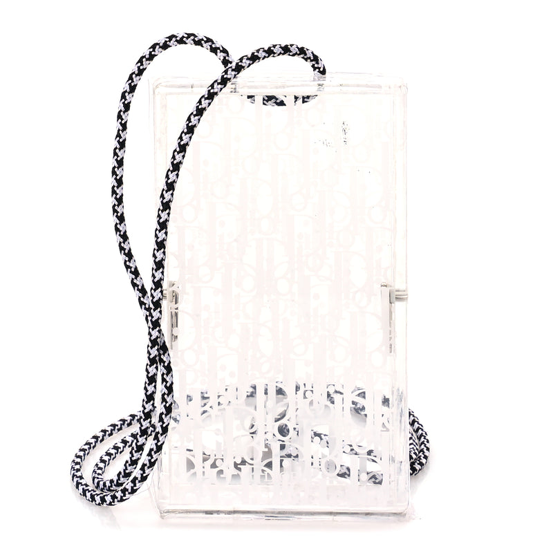  Christian Dior Plexiglass Vertical Pouch Translucent