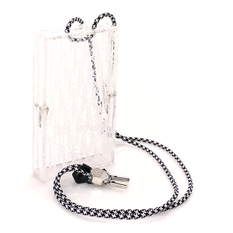  Christian Dior Plexiglass Vertical Pouch Translucent