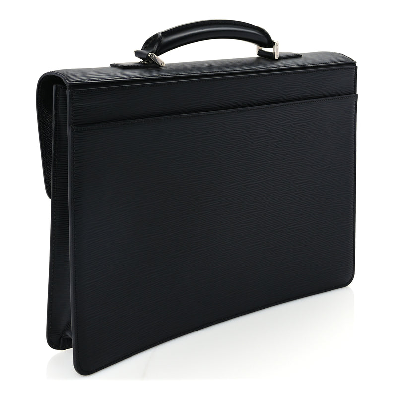  Louis Vuitton Epi Robusto 1 Compartment Briefcase  Black