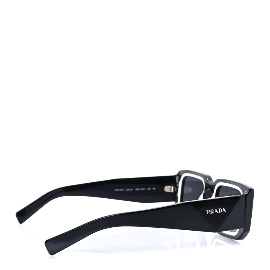 Prada Acetate Symbole Sunglasses SPR 06Y Black Image 3