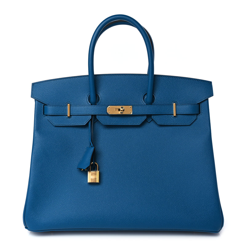  Hermes Epsom Birkin 35 Bleu Izmir