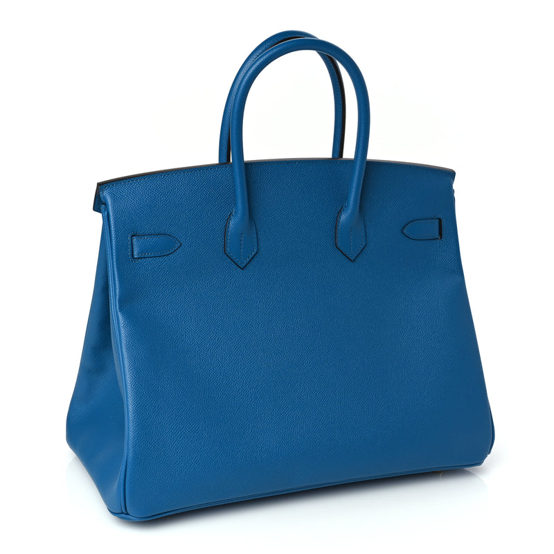  Hermes Epsom Birkin 35 Bleu Izmir