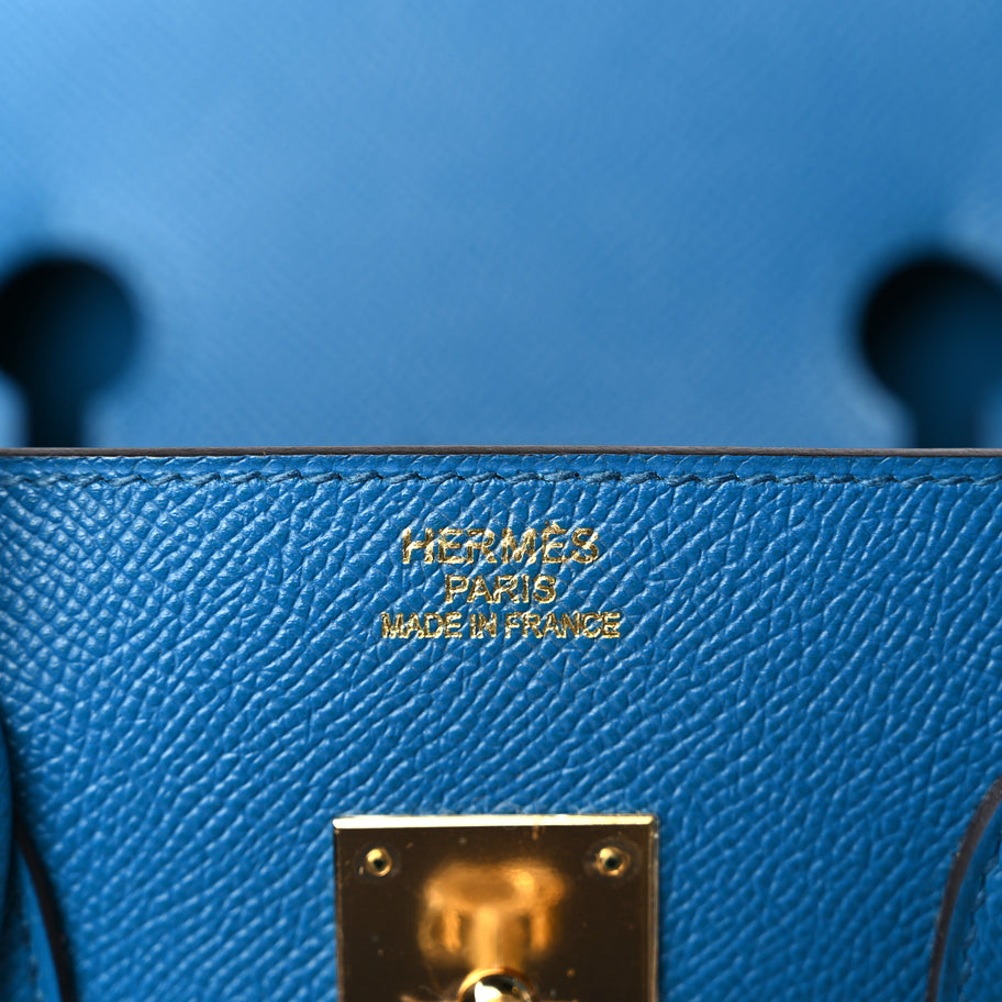 Hermes Epsom Birkin 35 Bleu Izmir Image 5