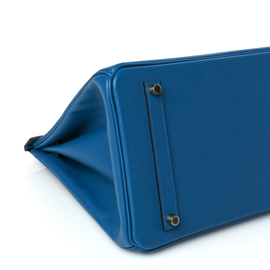 Hermes Epsom Birkin 35 Bleu Izmir Image 8