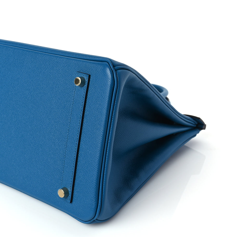 Hermes Epsom Birkin 35 Bleu Izmir Image 9