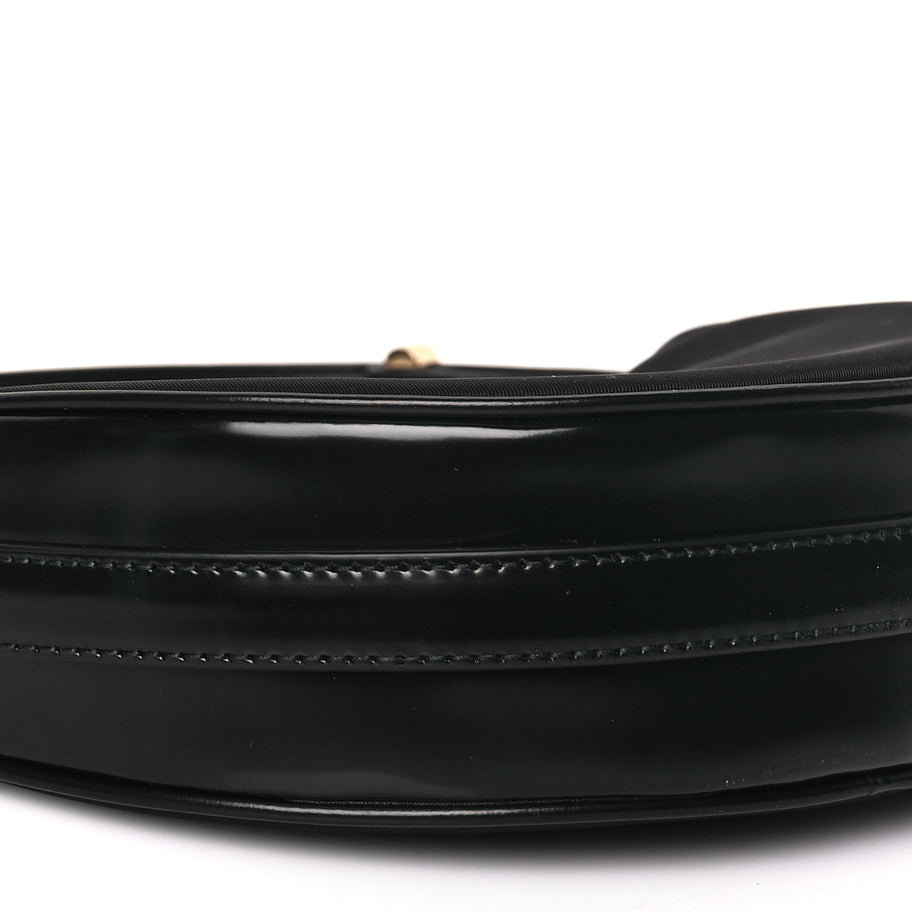 Prada Re-Nylon Spazzolato Mini Arque Shoulder Bag Black Image 7