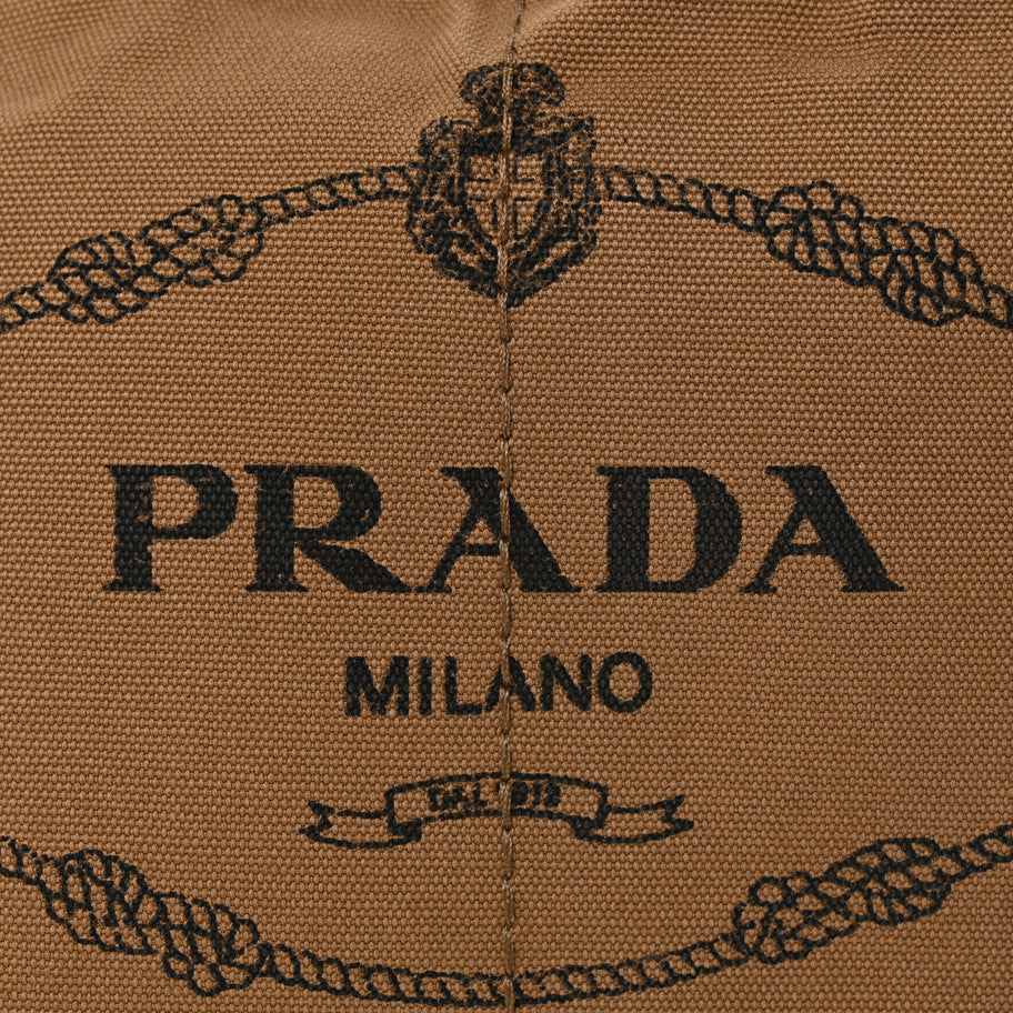 Prada Canapa Large Logo Tote Tabacco Image 8