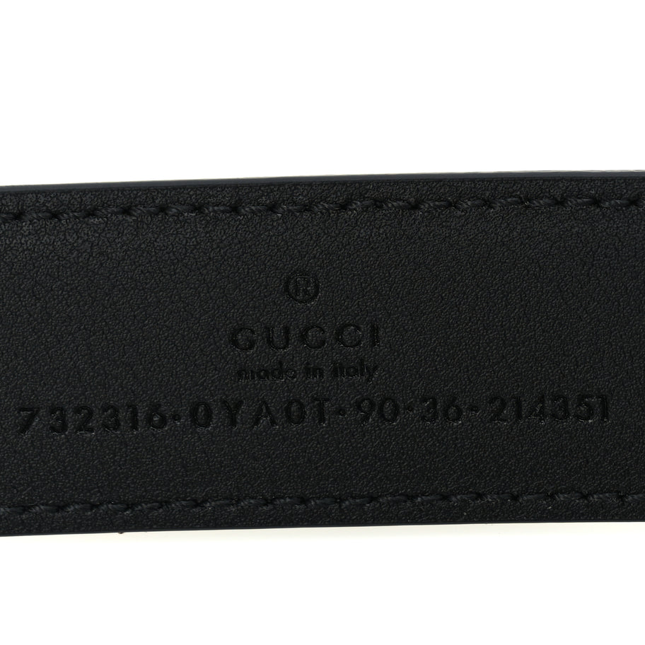 Gucci Calfskin Buckle Belt 90 36 Black Image 5