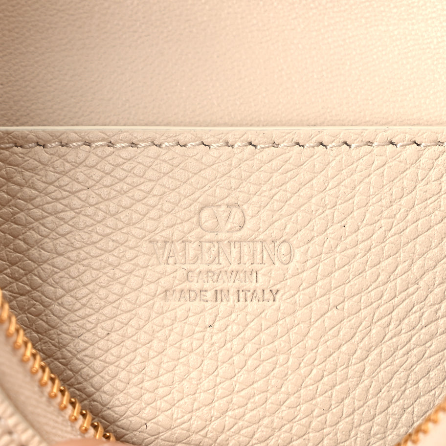 Valentino Grainy Calfskin Mini Vlogo Signature Hobo Bag Light Ivory Image 5