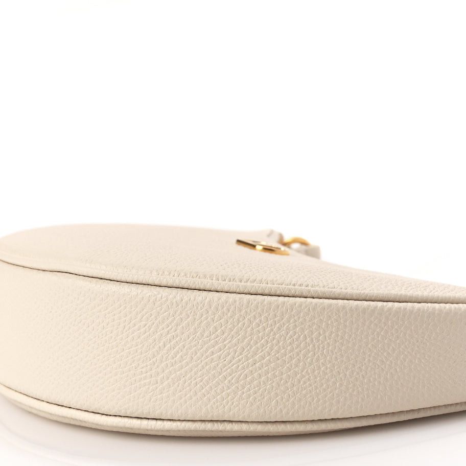 Valentino Grainy Calfskin Mini Vlogo Signature Hobo Bag Light Ivory Image 8