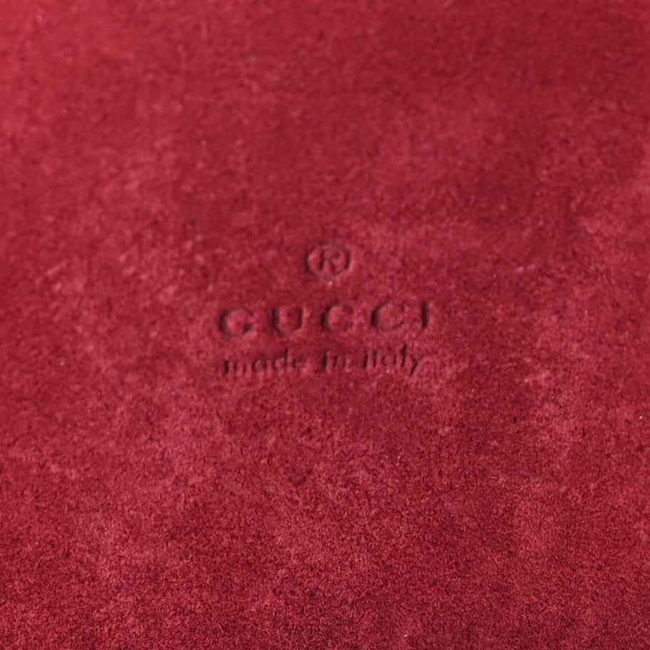 Gucci Crinkled Patent Mini Dionysus Shoulder Bag Rosso Ancora Red Image 5