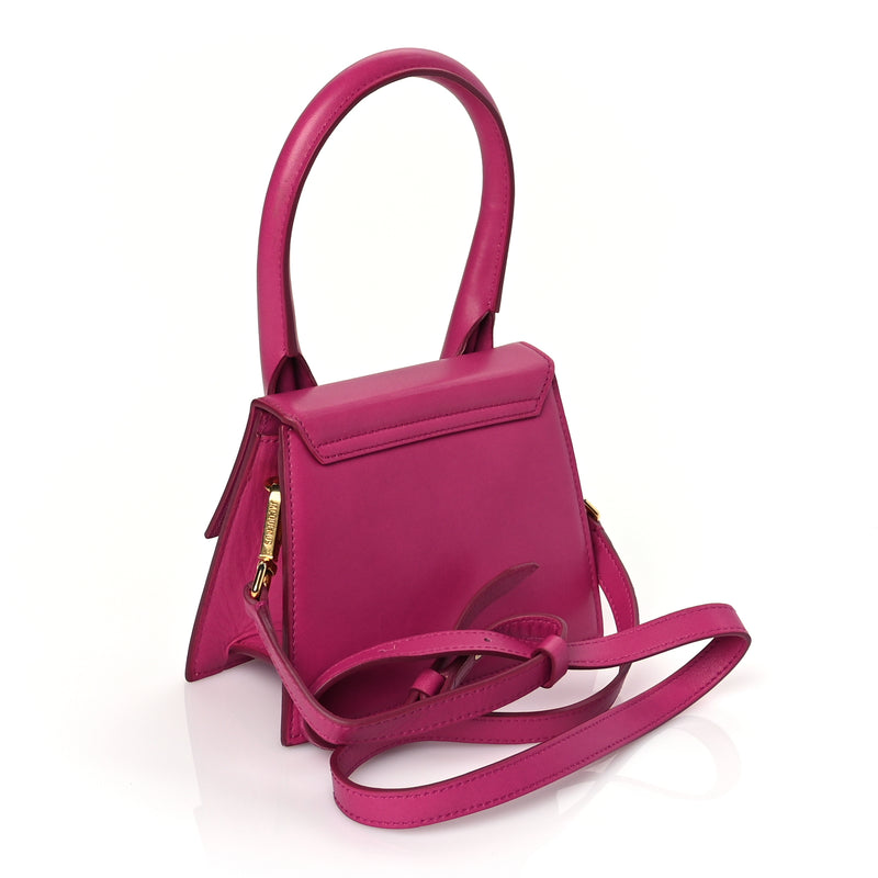  Jacquemus Smooth Calfskin Le Chiquito Moyen Dark Pink
