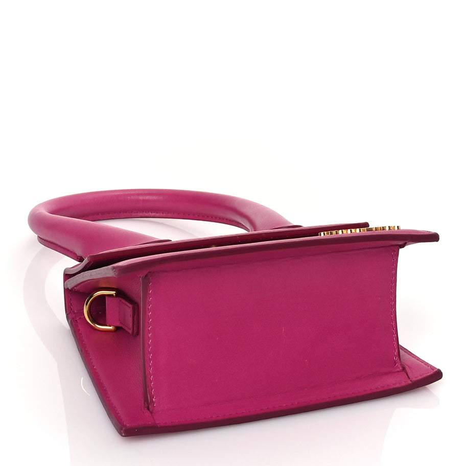 Jacquemus Smooth Calfskin Le Chiquito Moyen Dark Pink Image 3