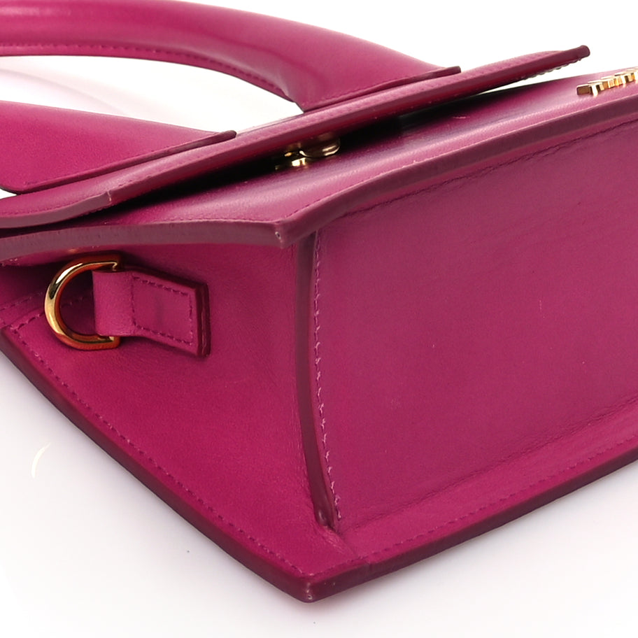 Jacquemus Smooth Calfskin Le Chiquito Moyen Dark Pink Image 7