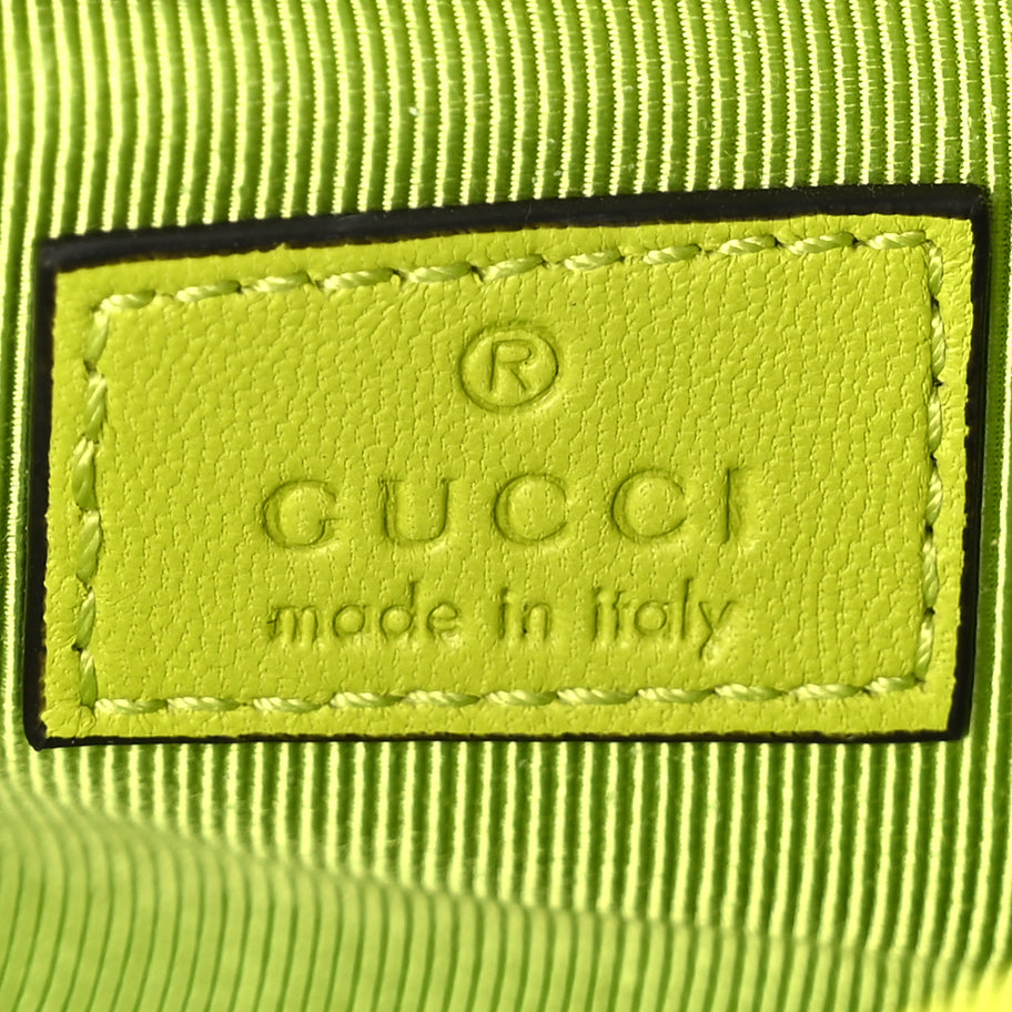 Gucci Lambskin Matelasse Mini GG Marmont Shoulder Bag  Firefly Image 5