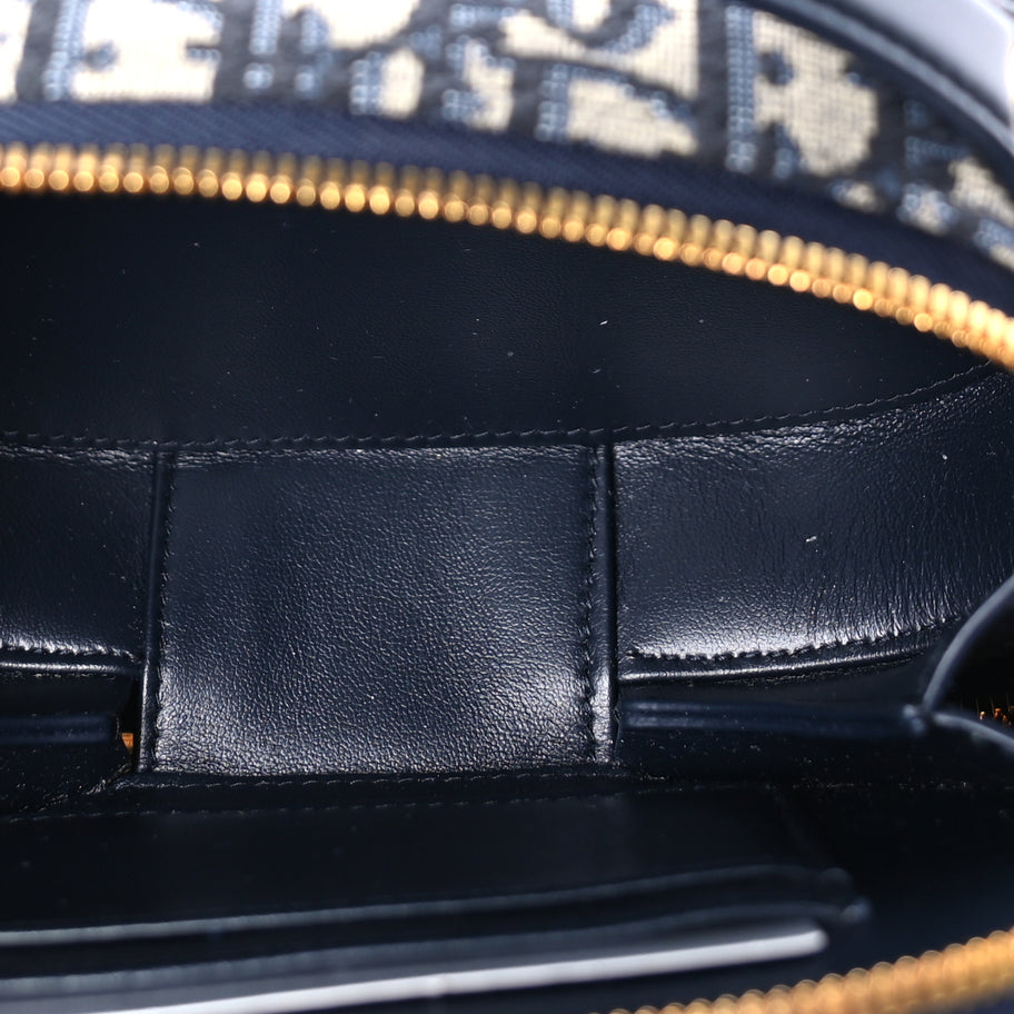Christian Dior Oblique CD Signature Oval Crossbody Camera Bag Blue Multicolor Image 4