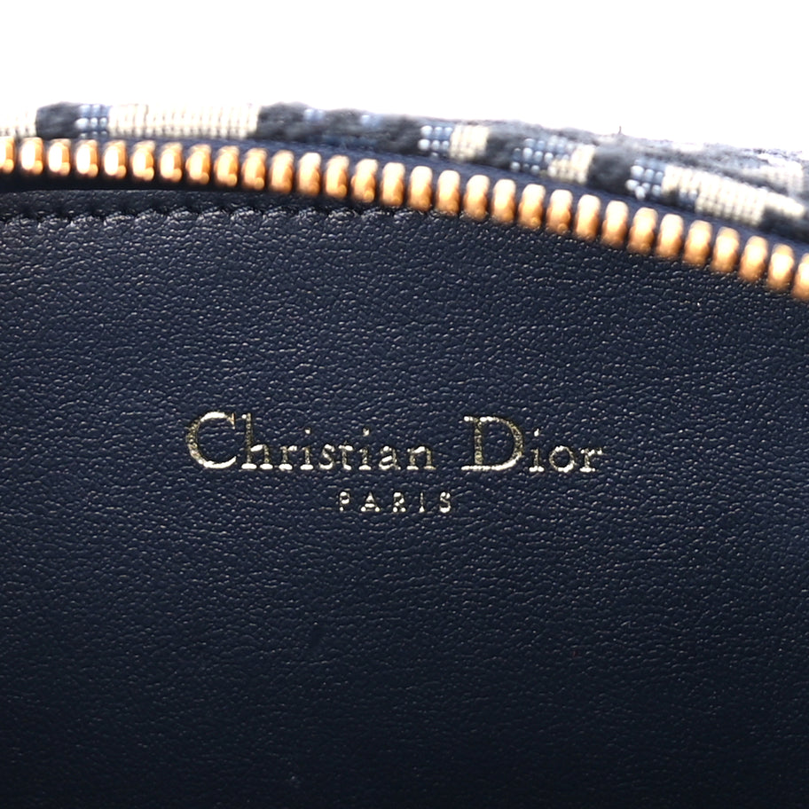 Christian Dior Oblique CD Signature Oval Crossbody Camera Bag Blue Multicolor Image 5