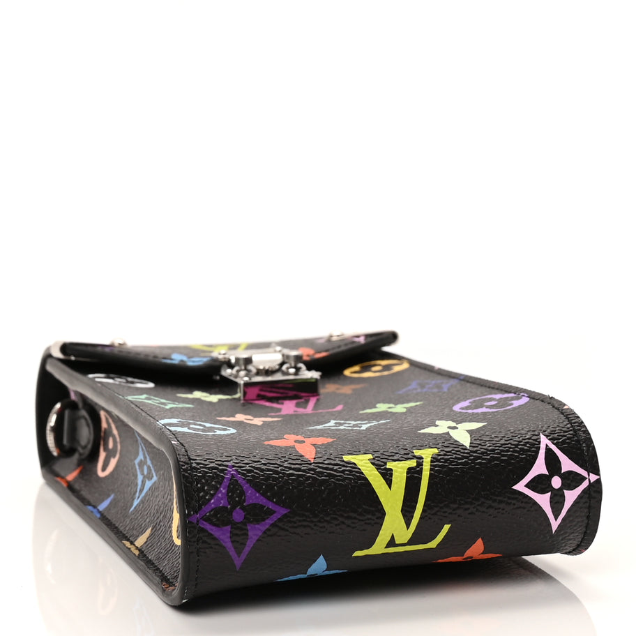 Louis Vuitton LV X TM Monogram Multicolor Phone Pouch Metis  Black Image 3