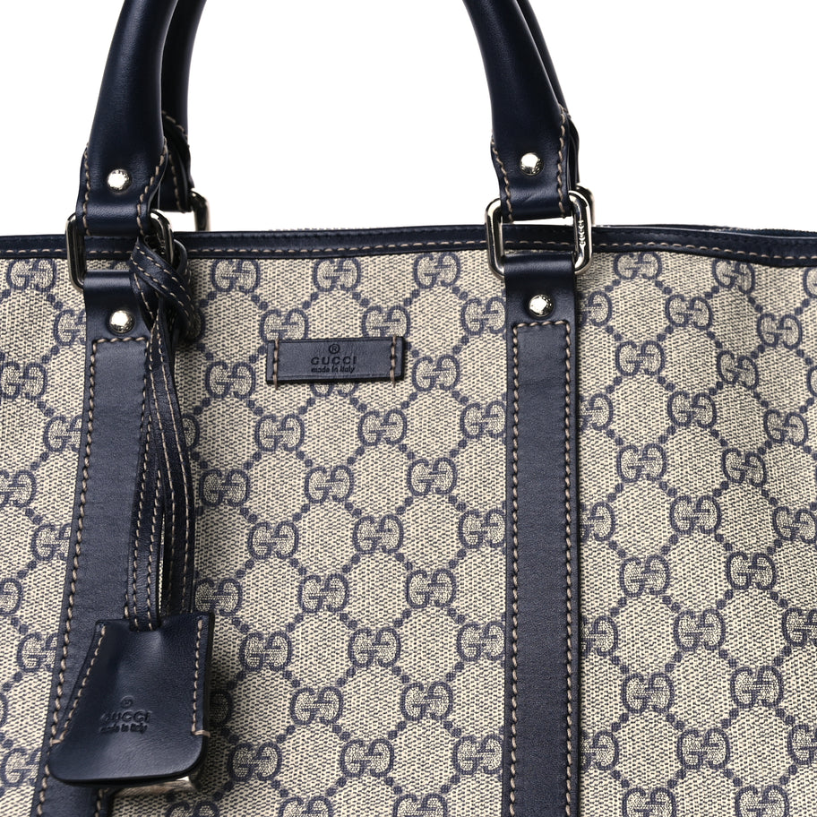 Gucci Plus Monogram Large Carry On Duffle Bag  Navy Image 6