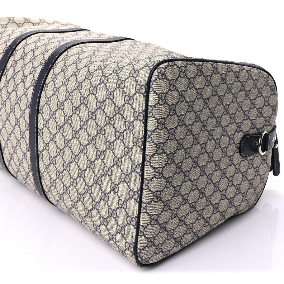 Gucci Plus Monogram Large Carry On Duffle Bag  Navy Image 8