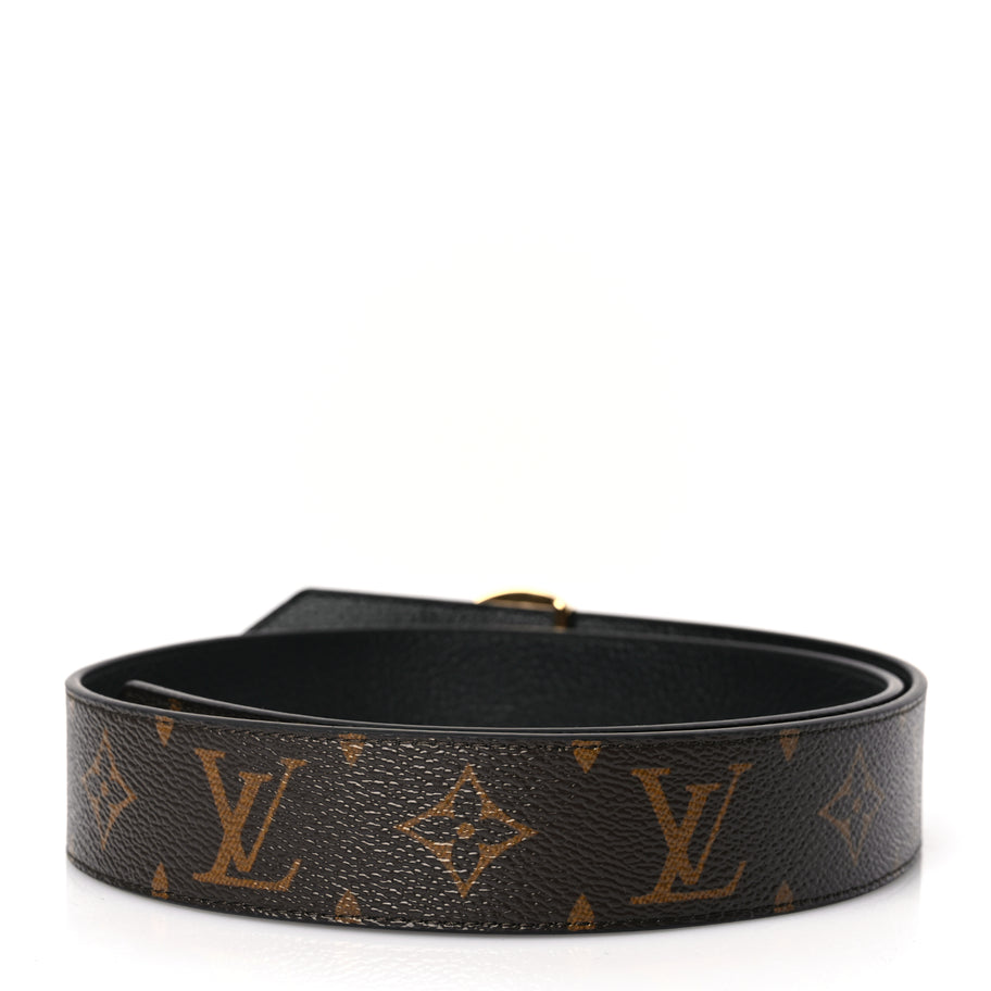 Louis Vuitton Monogram LV Circle 35mm Reversible Belt 80 32 Black Image 2