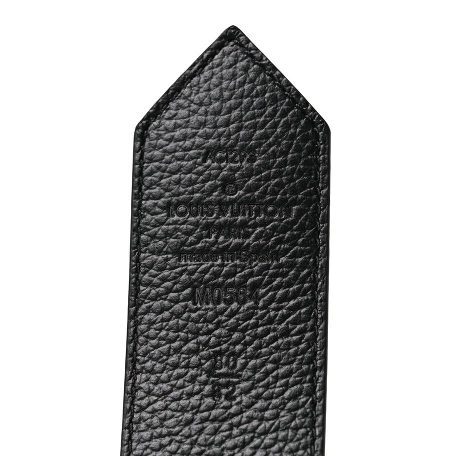 Louis Vuitton Monogram LV Circle 35mm Reversible Belt 80 32 Black Image 3