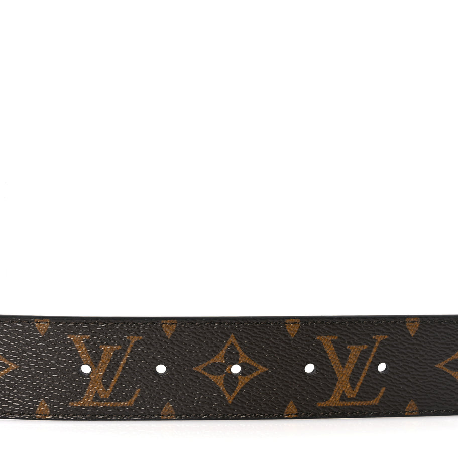 Louis Vuitton Monogram LV Circle 35mm Reversible Belt 80 32 Black Image 4