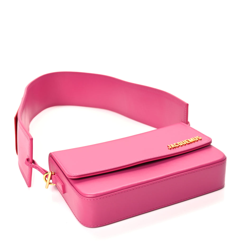 Jacquemus Smooth Calfskin Le Carinu Pink Image 3
