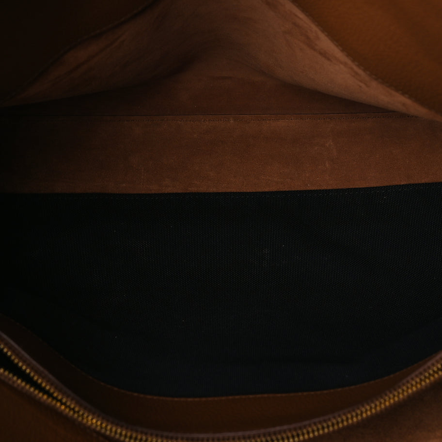Saint Laurent Grained Calfskin Large Souple Sac De Jour  Cinnamon Image 4