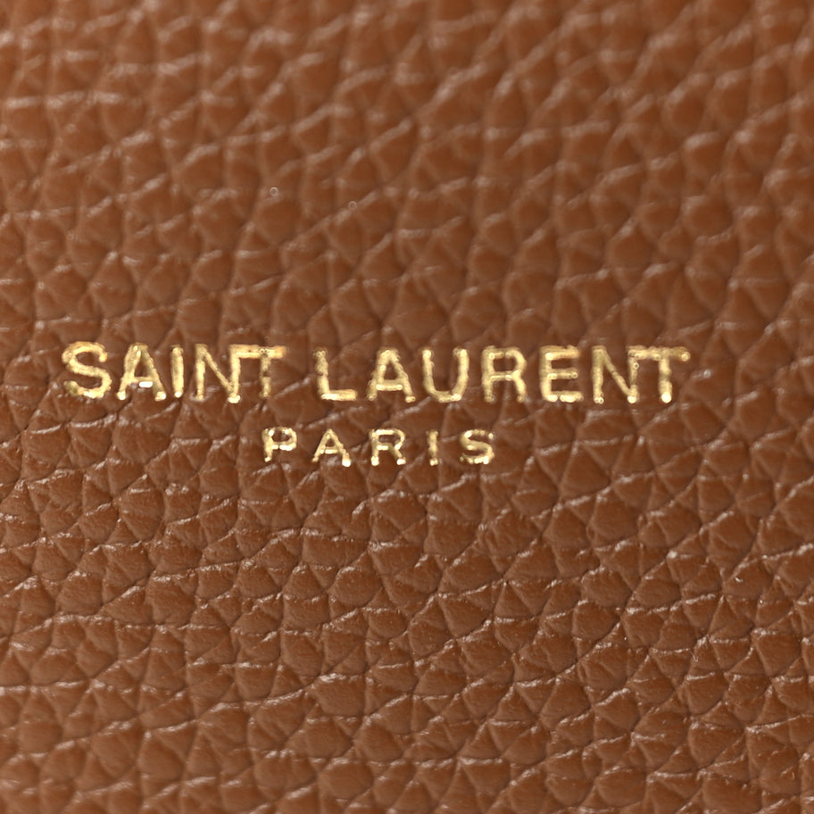 Saint Laurent Grained Calfskin Large Souple Sac De Jour  Cinnamon Image 5